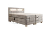 Ardena Luxus Boxspringbett Samt, elektrisch verstellbar, mit integrierter LED