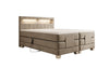Ardena Luxus Boxspringbett Samt, elektrisch verstellbar, mit integrierter LED