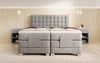 Sorella Luxus Boxspringbett Samt, Elektrisch Verstellbar, Integrierte LED Beleuchtung, Hochwertige Matratze, Mehrfarbig