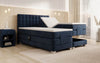 Luxuriöses Boxspringbett Sorella, elektrisch verstellbar, Samtbezug, für erholsamen Schlaf