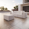 Modulares Luxus Gartensofa Set Eden mit Hocker – Perfekt für Outdoor-Entspannung