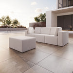 Lade das Bild in den Galerie-Viewer, Modulares Luxus Gartensofa Set Eden mit Hocker – Perfekt für Outdoor-Entspannung
