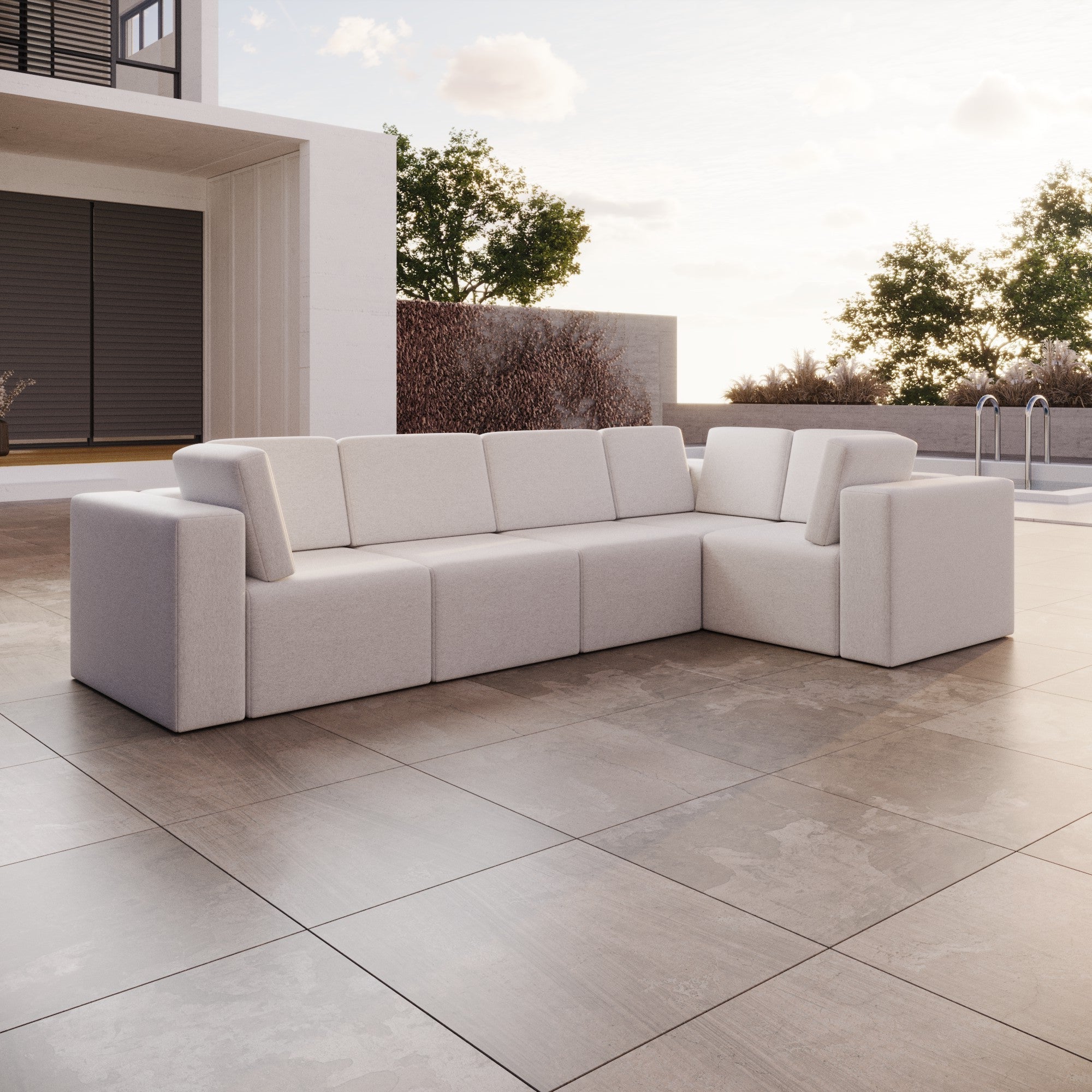 Luxuriöses Modulares Gartensofa Eden L Maxi – Wetterfest & Komfortabel