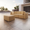 Hochwertiger Schutzbezug für 3er Gartensofa Eden mit Beistellhocker – Wetterfest & Langlebig