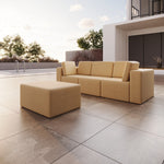 Lade das Bild in den Galerie-Viewer, Premium Outdoor Schutzhülle für 3-Sitzer Gartensofa Eden &amp; Beistellhocker Wetterfeste Qualität
