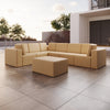 Luxuriöses Modulares Gartensofa Set mit Beistelltisch – Wetterfest & Komfortabel