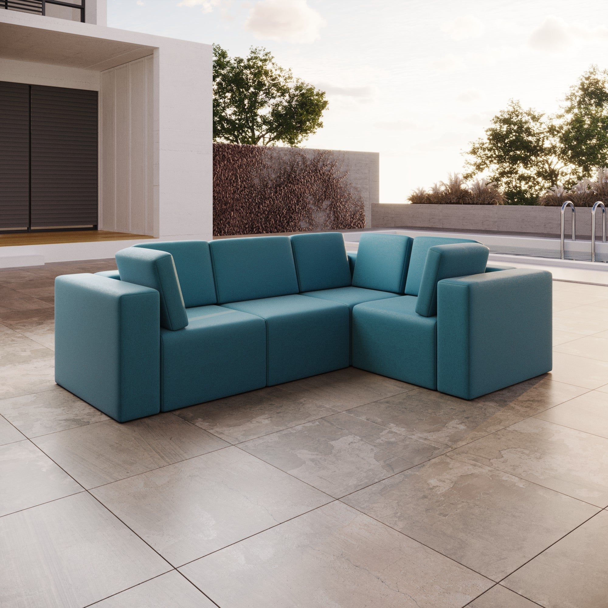 Modulares Gartensofa Eden L: Flexibles Outdoor Lounge Set für Ihren Garten