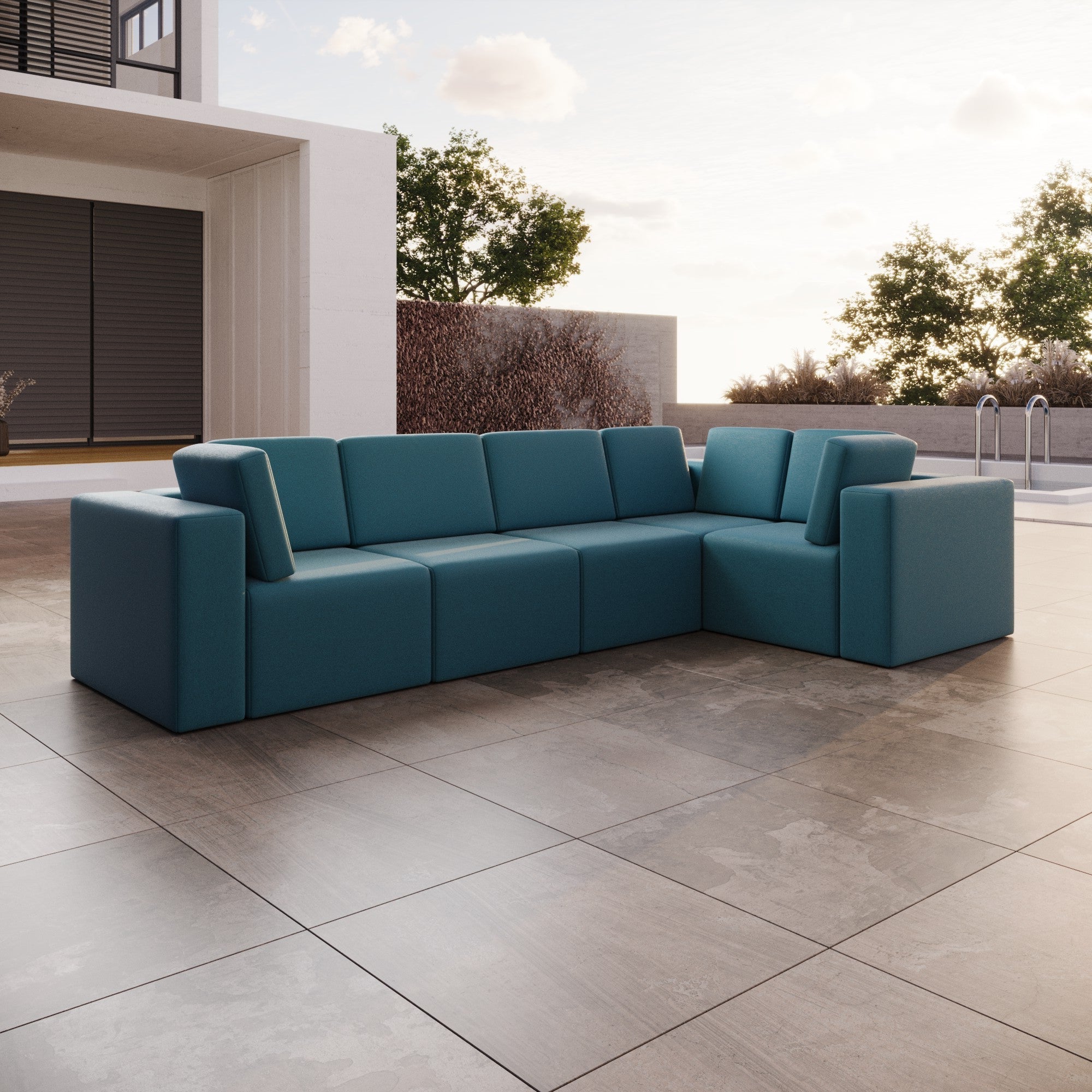 Luxuriöses Modulares Gartensofa Eden L Maxi – Wetterfest & Komfortabel