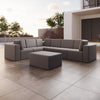 Luxuriöses Modulares Gartensofa Set mit Beistelltisch – Wetterfest & Komfortabel