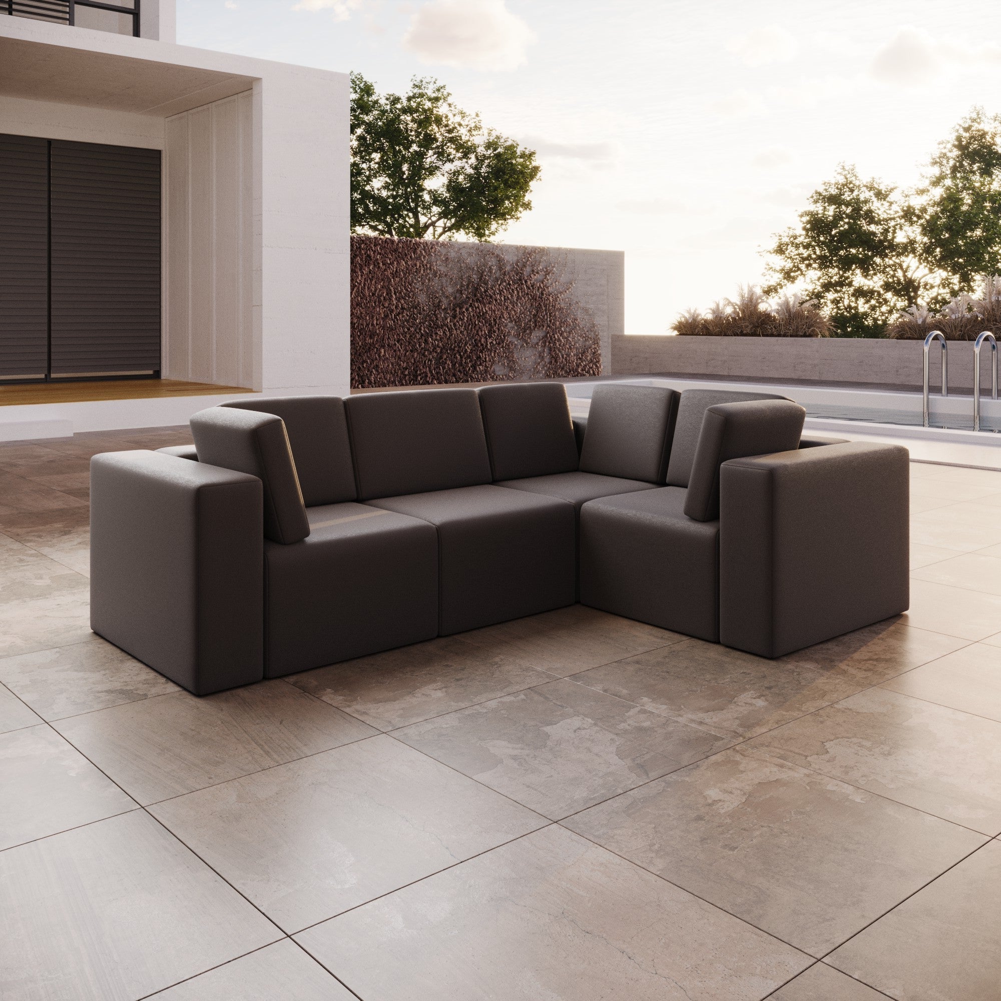 Modulares Gartensofa Eden L: Flexibles Outdoor Lounge Set für Ihren Garten