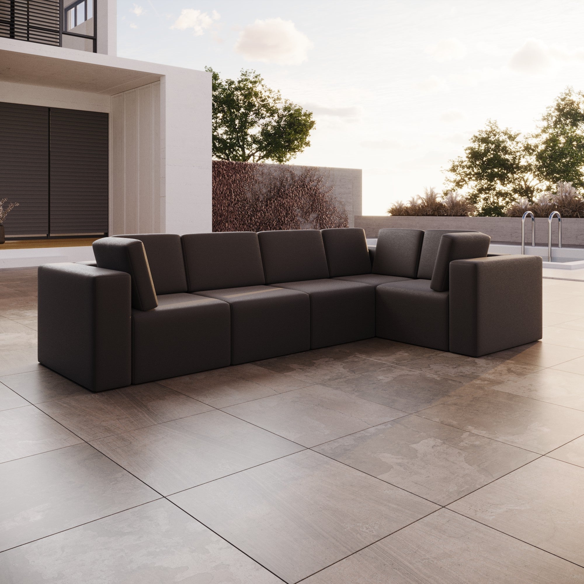 Luxuriöses Modulares Gartensofa Eden L Maxi – Wetterfest & Komfortabel