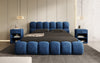 Boston Samt Designer Polsterbett mit Stauraum – Luxus & Komfort