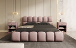 Lade das Bild in den Galerie-Viewer, Designer Polsterbett Boston Stoff - Luxuriöses Komfortbett mit Großem Stauraum
