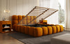 Boston Samt Designer Polsterbett mit Stauraum – Luxus & Komfort