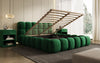 Boston Samt Designer Polsterbett mit Stauraum – Luxus & Komfort