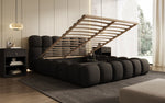 Lade das Bild in den Galerie-Viewer, Designer Polsterbett Boston Stoff - Luxuriöses Komfortbett mit Großem Stauraum
