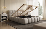 Lade das Bild in den Galerie-Viewer, Designer Polsterbett Boston Stoff - Luxuriöses Komfortbett mit Großem Stauraum
