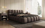 Lade das Bild in den Galerie-Viewer, Designer Polsterbett Boston Stoff - Luxuriöses Komfortbett mit Großem Stauraum
