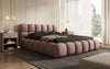 Designer Polsterbett Boston Stoff - Luxuriöses Komfortbett mit Großem Stauraum