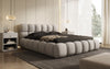 Designer Polsterbett Boston Stoff - Luxuriöses Komfortbett mit Großem Stauraum