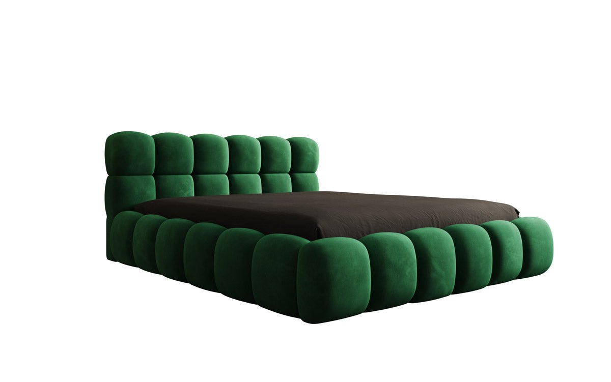 Boston Samt Designer Polsterbett mit Stauraum – Luxus & Komfort