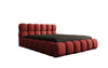 Designer Polsterbett Boston Stoff - Luxuriöses Komfortbett mit Großem Stauraum