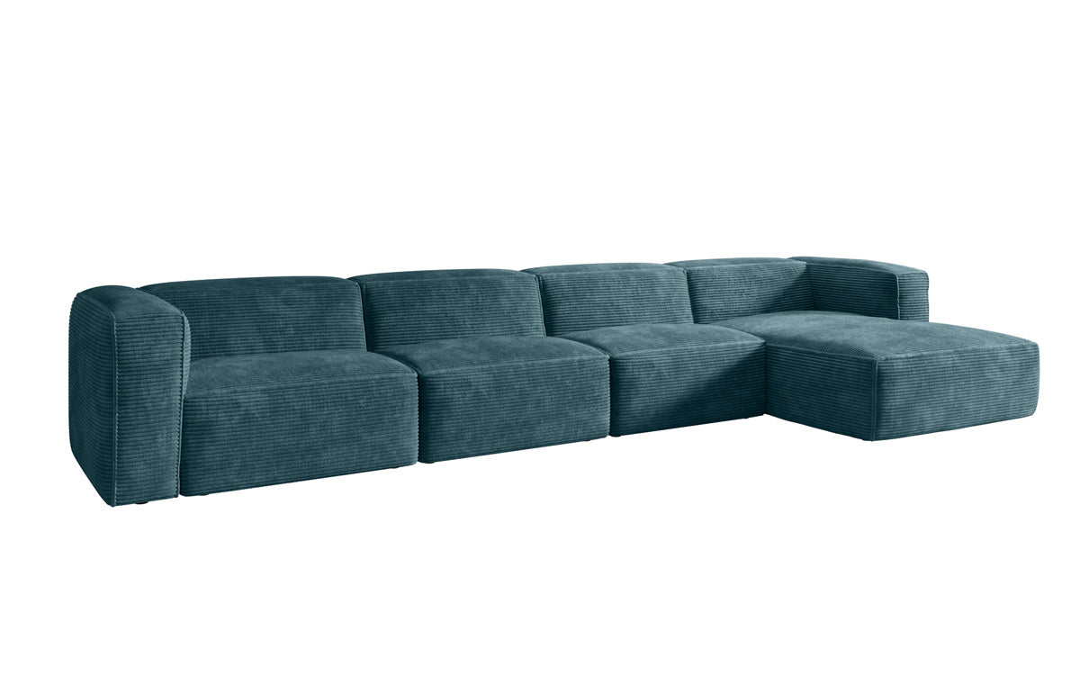 Luxuriöses Comfy L Maxi Cord Ecksofa: Schlaffunktion, Stauraum, Stilvoller Komfort