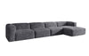 Luxuriöses Comfy L Maxi Cord Ecksofa: Schlaffunktion, Stauraum, Stilvoller Komfort