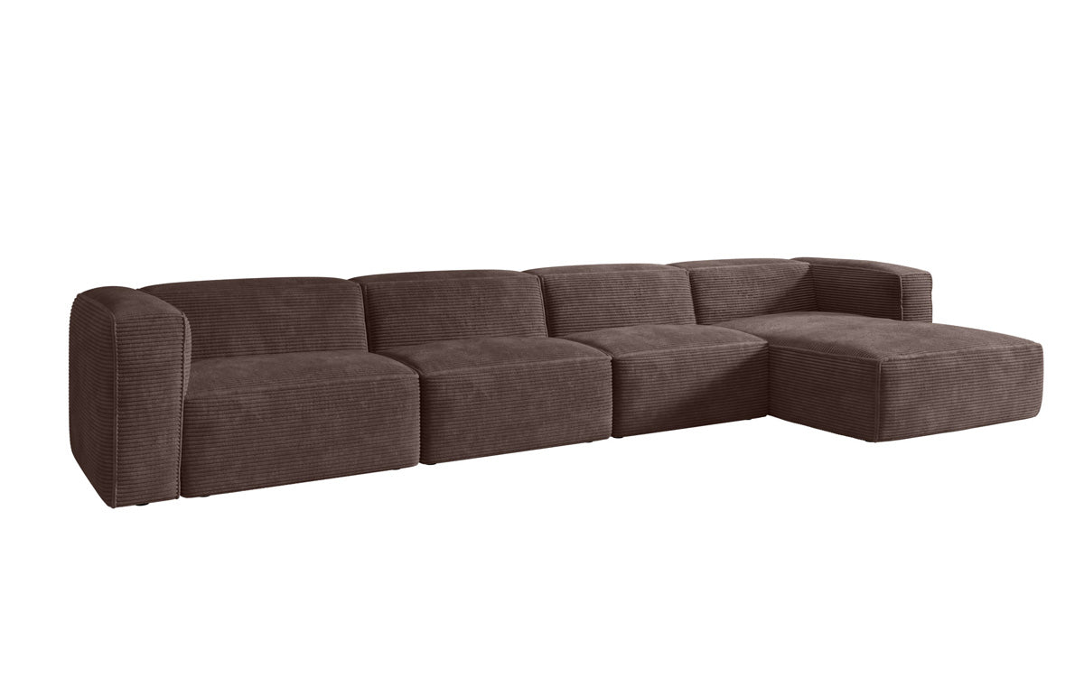 Luxuriöses Comfy L Maxi Cord Ecksofa: Schlaffunktion, Stauraum, Stilvoller Komfort