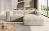 Komfortables Ecksofa Comfy L Mini aus Cord: Modern, Gemütlich, Vielseitig