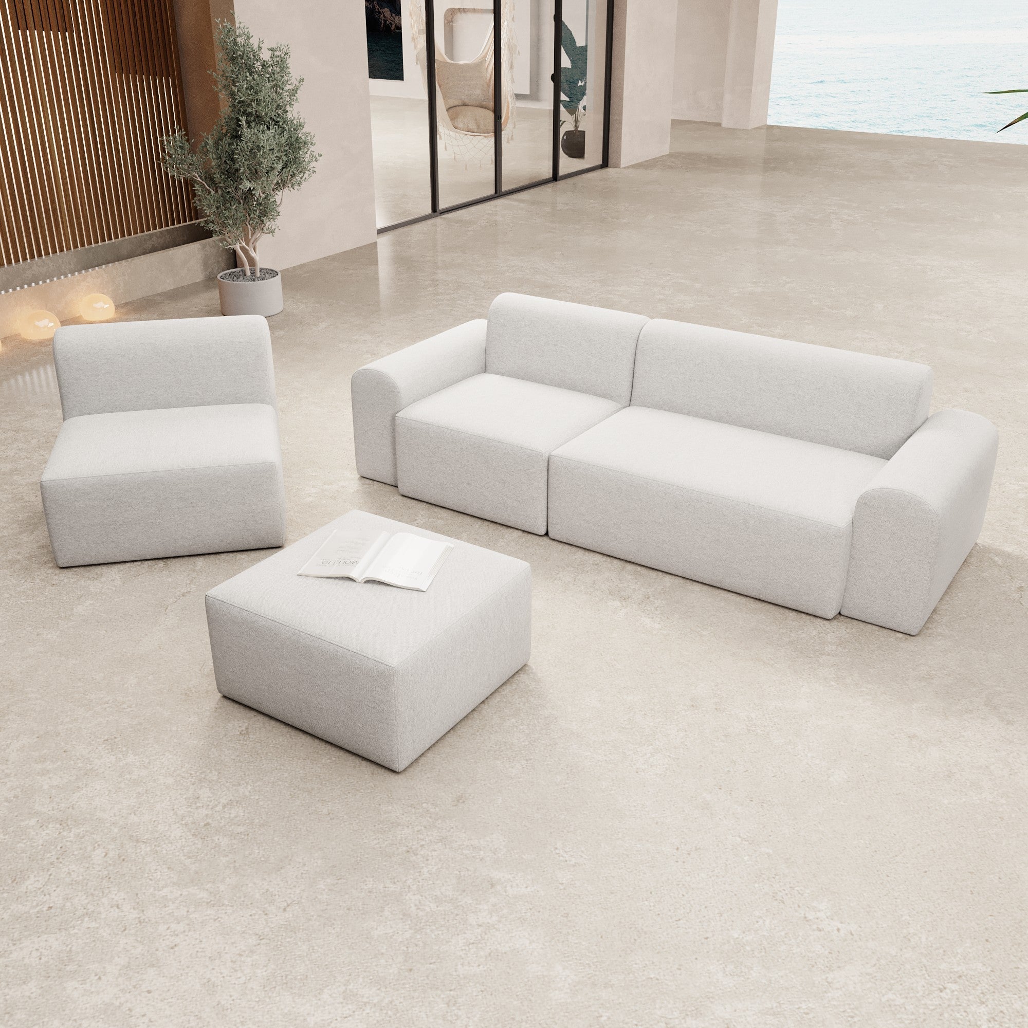 Modulares Gartensofa Relax Set Open – Luxus Lounge für Outdoor-Entspannung