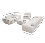 Lade das Bild in den Galerie-Viewer, Luxuriöses Modulares Gartensofa Lounge Set – Entspannung Pur für Draußen
