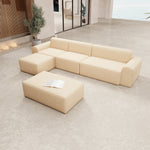 Lade das Bild in den Galerie-Viewer, Modulares Gartensofa Relax Ecklounge – Komfortable Outdoor-Oase mit Beistellhocker
