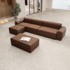 Modernes Modulares Gartensofa Ecklounge mit Hocker – Flexible Outdoor Sitzgruppe Wetterfest Komfortabel