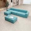 Modulares Gartensofa Relax Ecklounge – Komfortable Outdoor-Oase mit Beistellhocker