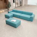 Lade das Bild in den Galerie-Viewer, Modulares Gartensofa Relax Ecklounge – Komfortable Outdoor-Oase mit Beistellhocker
