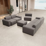 Lade das Bild in den Galerie-Viewer, Luxuriöses Modulares Gartensofa Lounge Set – Entspannung Pur für Draußen

