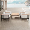Luxuriöses Euphoria Outdoor Lounge Set: 4 Aluminium Sessel & Couchtisch