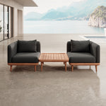 Lade das Bild in den Galerie-Viewer, Nouri Aevora Modernes Outdoor Lounge Set mit 2 Modulen &amp; Tisch
