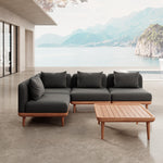 Lade das Bild in den Galerie-Viewer, Luxuriöses Nouri Eckmodul Gartensofa – Wetterfestes Sunbrella Outdoor Lounge Set
