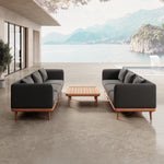 Lade das Bild in den Galerie-Viewer, Nouri Aevora Luxus Outdoor Lounge Relaxgruppe – Modernes, Wetterfestes Gartensofa mit Sunbrella
