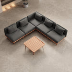 Lade das Bild in den Galerie-Viewer, Luxuriöses Nouri Aevora Gartenmodulsofa – Wetterfestes Sunbrella Outdoor Lounge Set
