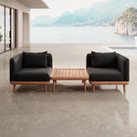 Lade das Bild in den Galerie-Viewer, Nouri Aevora Modernes Outdoor Lounge Set mit 2 Modulen &amp; Tisch
