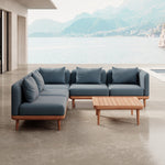 Lade das Bild in den Galerie-Viewer, Nouri Modulare Ecksofa-Lounge-Gruppe für Outdoor Sunbrella Stoff Luxuriöse Gartenmöbel

