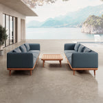Lade das Bild in den Galerie-Viewer, Nouri Aevora Luxus Outdoor Lounge Relaxgruppe – Modernes, Wetterfestes Gartensofa mit Sunbrella
