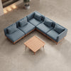 Nouri Modulare Ecksofa-Lounge-Gruppe für Outdoor Sunbrella Stoff Luxuriöse Gartenmöbel