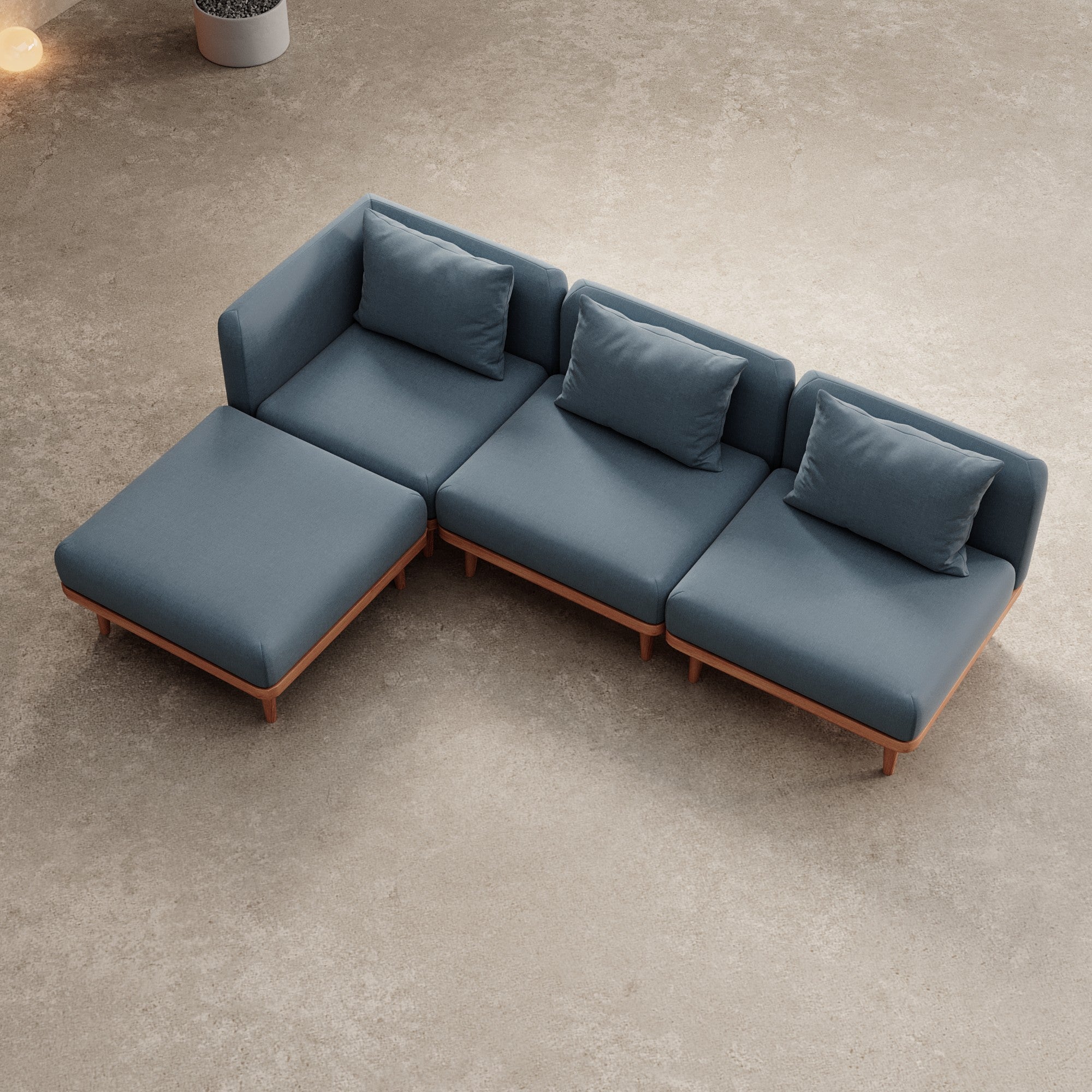 Nouri Aevora Ecklounge Modulgruppe: Wetterfestes Sunbrella Gartensofa für Außenbereich