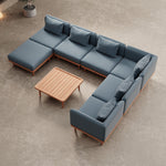 Lade das Bild in den Galerie-Viewer, Luxuriöse Nouri Aevora Designer Outdoor Wohnlandschaft – Modulares Wetterfestes Garten Lounge Sofa Set
