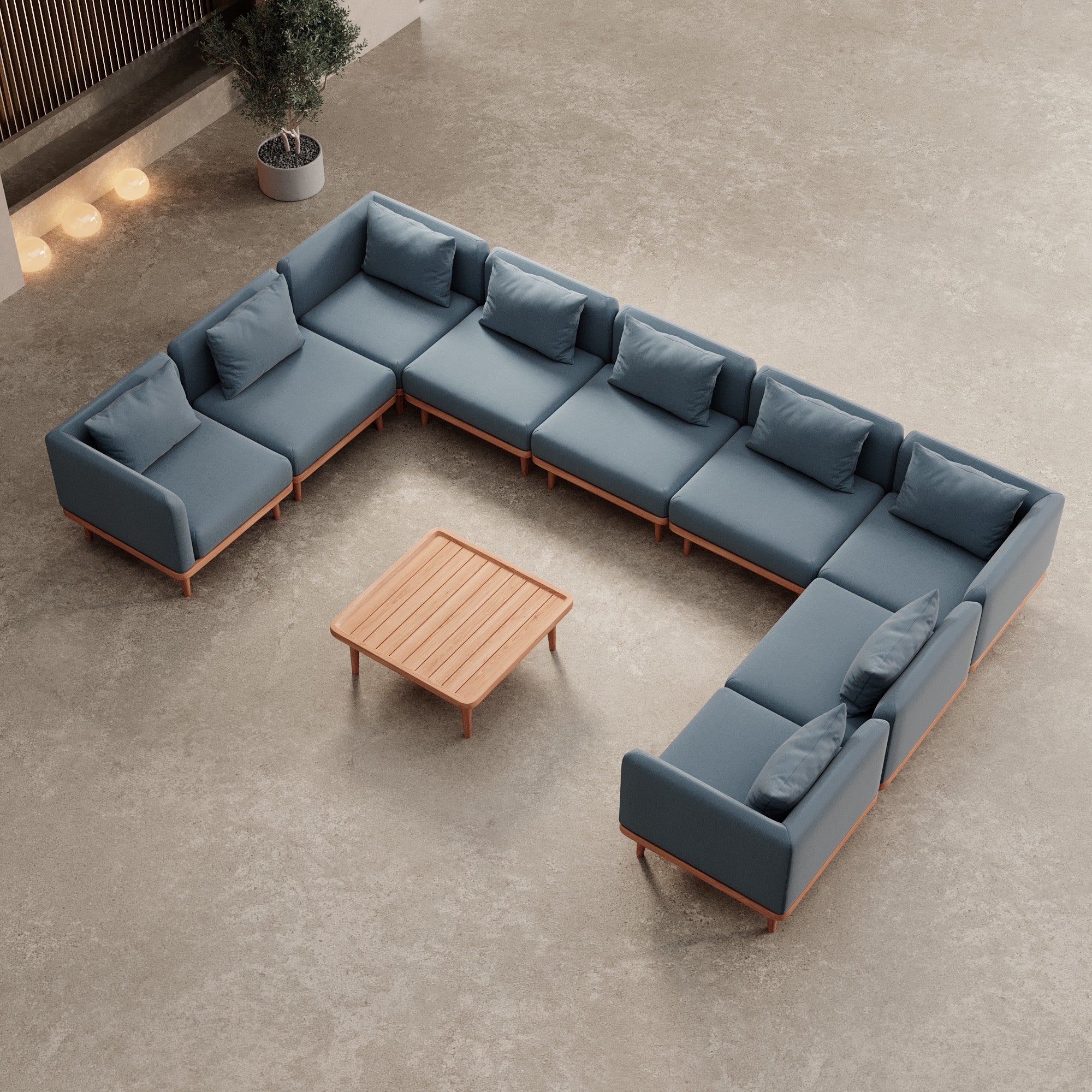Luxuriöse Nouri Outdoor Wohnlandschaft – Aevora Kollektion für Garten
