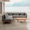 Nouri Modulare Ecksofa-Lounge-Gruppe für Outdoor Sunbrella Stoff Luxuriöse Gartenmöbel